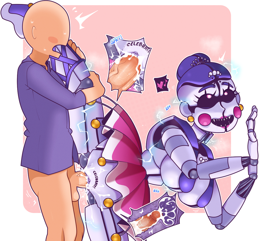 animatronic ballora ballora_(fnafsl) blue_hair cum eggshoppe female five_nights_at_freddy's five_nights_at_freddy's:_sister_location robot robot_girl sex