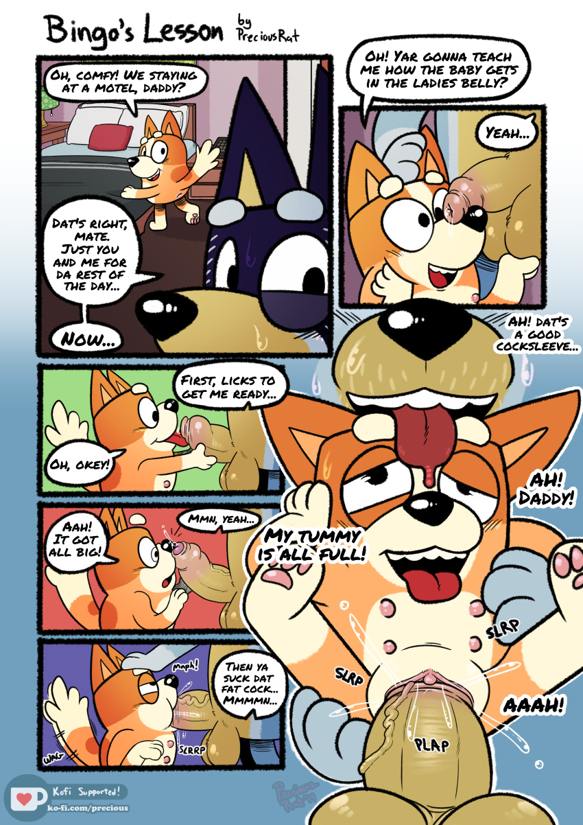 1boy, 1girl1boy, 1girls, 2dogs, age difference, anthro, anthro female, anthro male, anthro on anthro, anthro only, anthro penetrated, anthro penetrating, anthro penetrating anthro, anus, asshole, bad parenting, balls, bandit heeler, bed, bedroom, big penis, bingo heeler, blowjob, blue body, blue fur, bluey (series), canid, canine, canis, carrying, carrying partner, cockslave, comic, completely naked, completely naked anthro, completely naked female, completely nude, completely nude anthro, completely nude female, cub, cum, cum in pussy, cum in vagina, cumming, cumming in pussy, cumming in vagina, cumming inside vagina, cumming while penetrating, daughter, dialogue, dirty talk, dog, dog boy, dog girl, domestic dog, english, english text, eyebrows, eyebrows visible through hair, father, father and child, father and daughter, fellatio, female, female cub, female penetrated, flat chest, fur, furry, furry female, furry male, furry only, holding, holding balls, huge balls, i regret posting this, incest, intraspecies, large penis, larger male, larger penetrating, larger penetrating smaller, licking, licking penis, male, male penetrating, male penetrating female, male/female, molestation, molesting, multi nipple, naked, naked anthro, naked female, nipples, nude, nude anthro, nude female, older male, older male and younger female, older penetrating, older penetrating younger, open mouth, orange body, orange fur, parent, parent and child, parent and daughter, penis, penis in mouth, penis in pussy, penis in vagina, penis on face, preciousrat, precum, precum string, rathmutatio, sex, size difference, small breasts, smaller female, smaller penetrated, speech, speech bubble, sweating, tail, text, text bubble, tongue, tongue out, uncircumcised, uncircumcised male, uncircumcised penis, uncut, uncut cock, uncut penis, vaginal penetration, worried, worried expression, young, young anthro, young female, younger female, younger penetrated