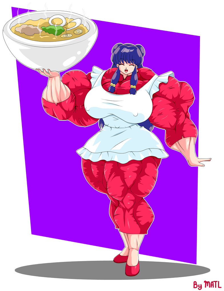 biceps big_breasts big_muscles breasts female hair large_breasts large_muscles matl muscles muscular muscular_arms muscular_female muscular_legs muscular_thighs purple_hair