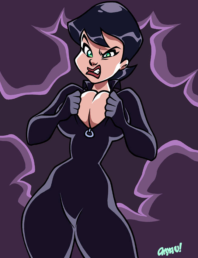 anya_uribe big_breasts breast_squeeze breasts_squeezed_together catwoman dressing inconvenient_breasts sexy_struggle struggling_to_fit tight_clothing tight_fit too_thicc wardrobe_malfunction zipper zipper_malfunction zipper_wont_zip