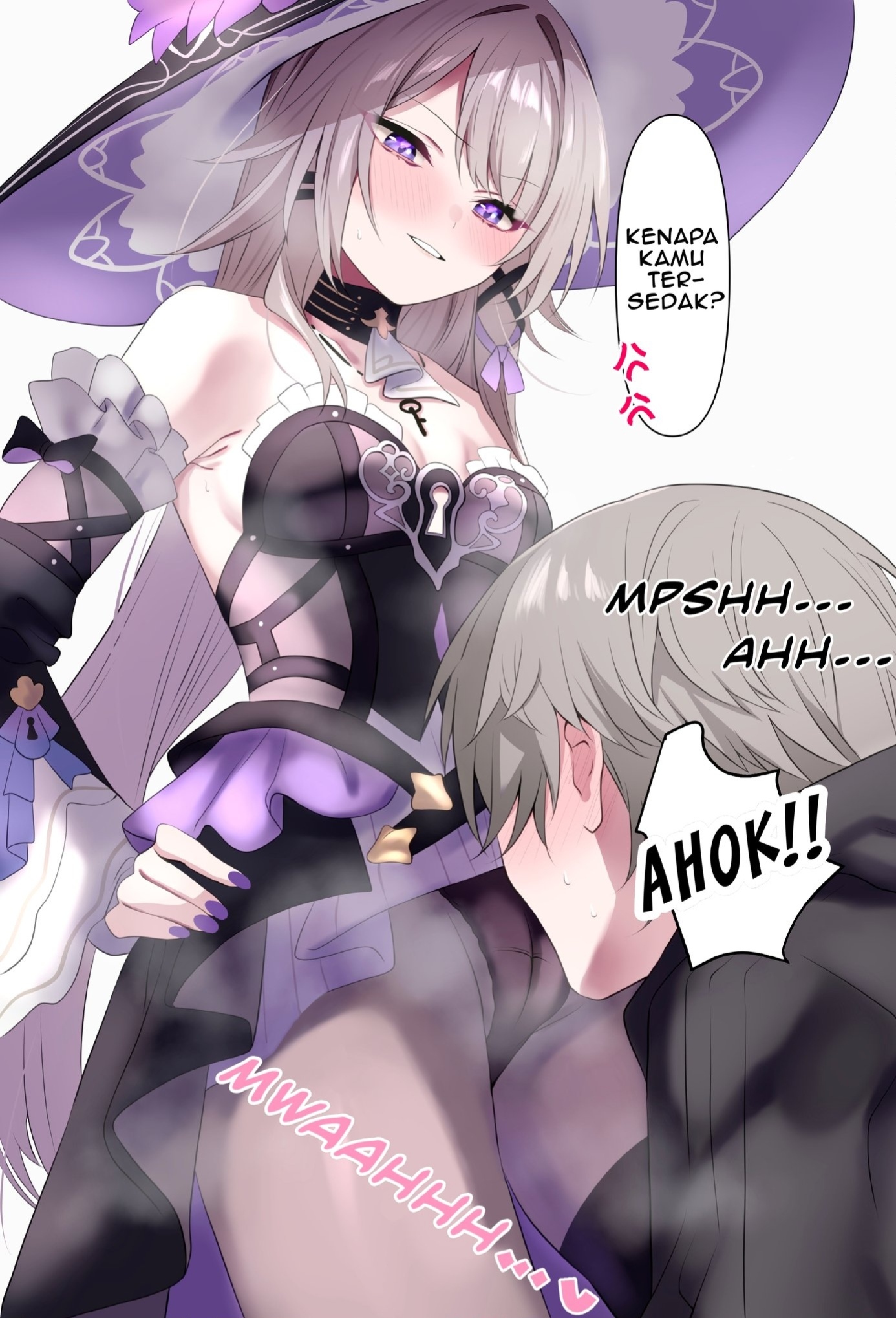 1girls, armpits, herta (honkai: star rail), honkai (series), honkai: star rail, smell, smelly, smelly pussy, steaming body, sweat, the herta (honkai: star rail)