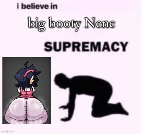 ass ass_focus big_ass black_hair fat_ass friday_night_funkin headwear meme musk_clouds nanodude78 nene_(newgrounds) newgrounds short_hair thick_thighs tight_clothing