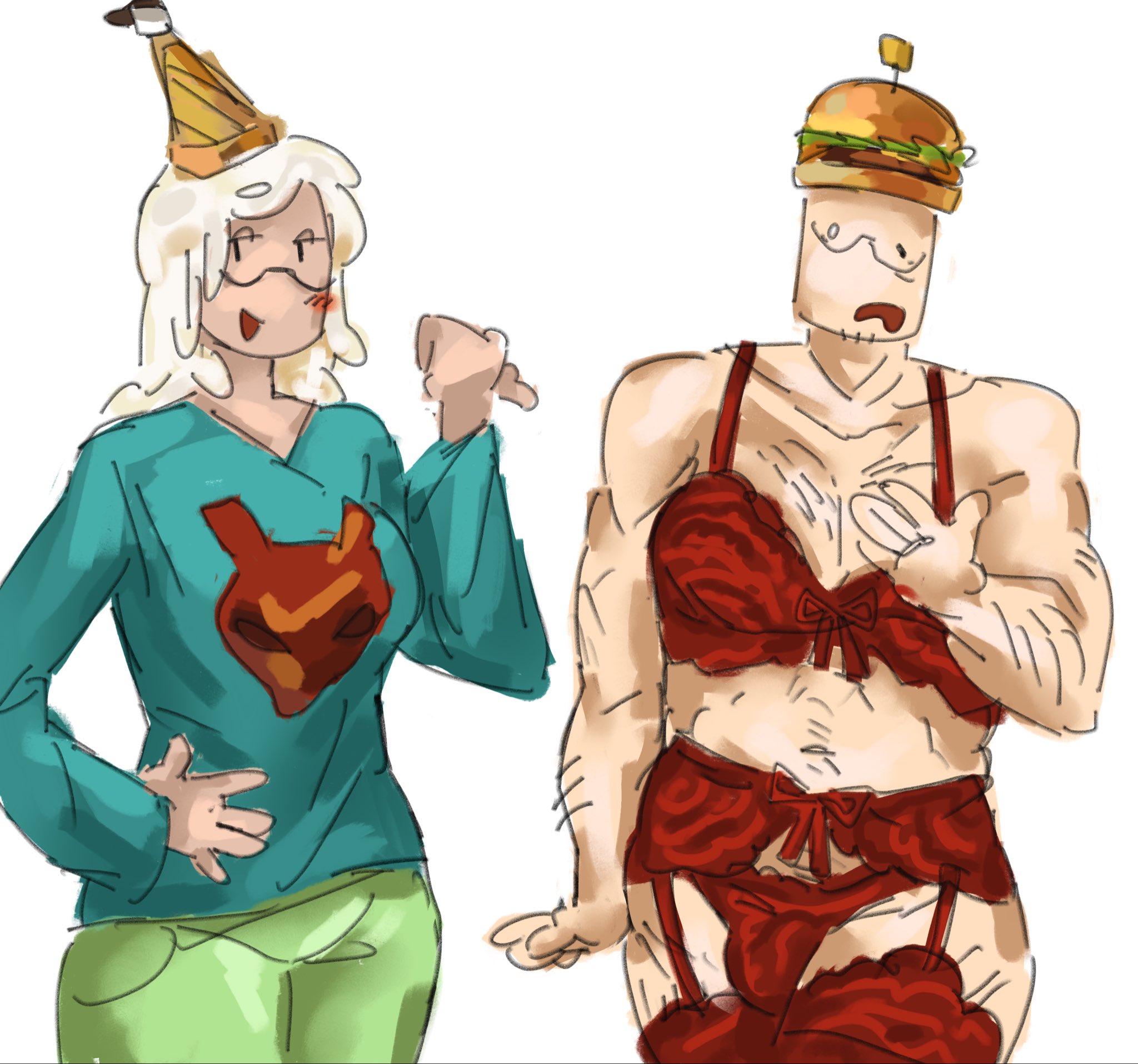 007n7 (forsaken), 118o8, 1boy, 1girls, breasts, clothed, clothed female, female, forsaken (roblox), lingerie, lingerie only, male, red lingerie, roblox, roblox game, robloxian, rrresna, self upload, standing, tagme, thighs