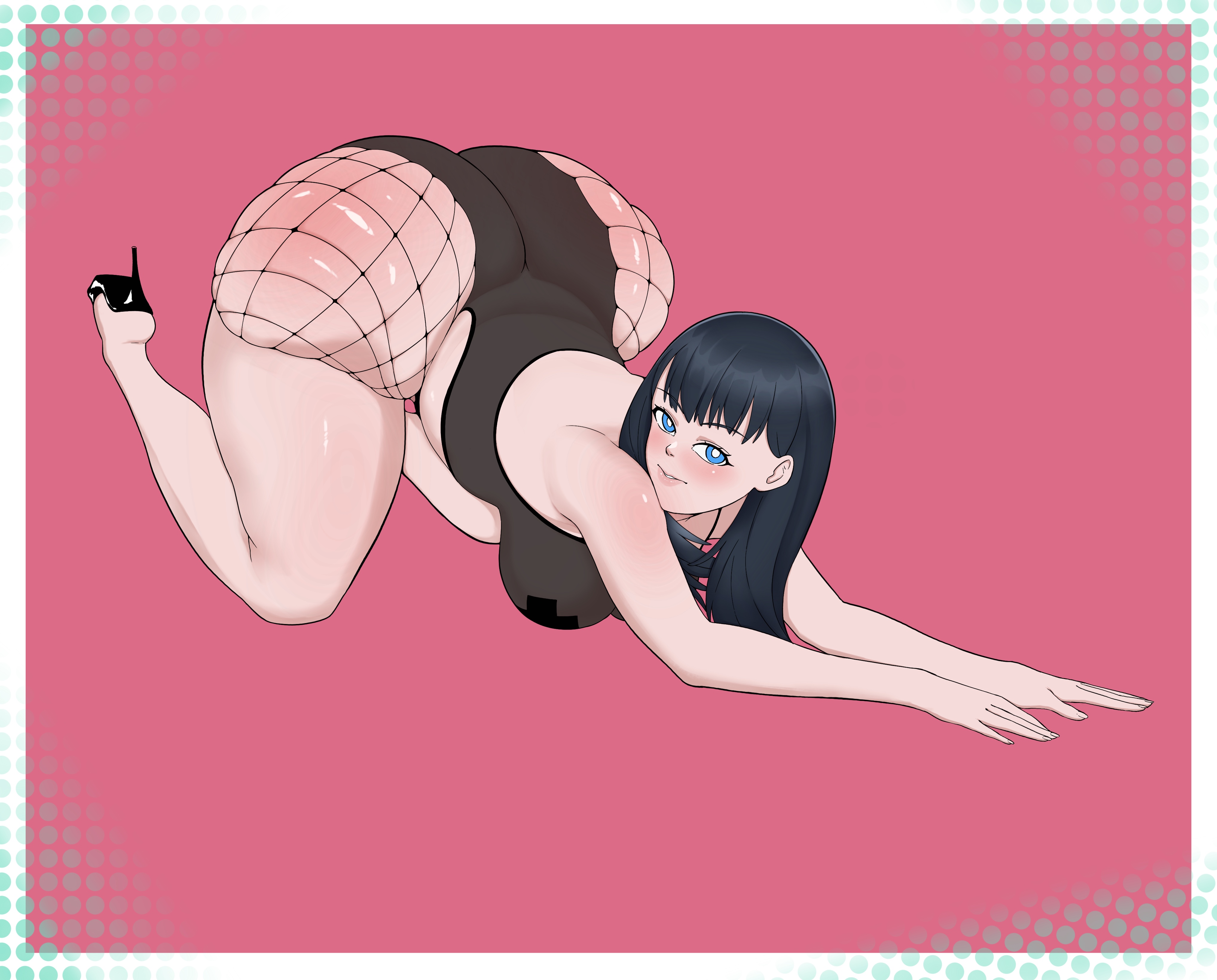 ass, big ass, big butt, female, huge ass, kurisu dy, ssss.gridman, takarada rikka