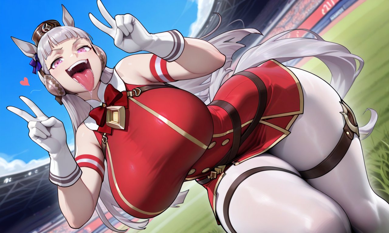 1girls, ai generated, ass, big ass, big breasts, big thighs, breasts, chest, curvaceous, curvy, curvy figure, daidouji (artist), daidoujipv, digital media (artwork), enormous ass, enormous breasts, fat ass, female, gigantic ass, gigantic breasts, gold ship (umamusume), hips, hourglass figure, huge ass, huge breasts, huge thighs, large ass, large breasts, large thighs, legs, massive ass, massive breasts, mature, mature female, open mouth, slim waist, thick, thick ass, thick hips, thick legs, thick thighs, thighs, tongue out, umamusume, umamusume pretty derby, voluptuous, waist, wide ass, wide hips, wide thighs