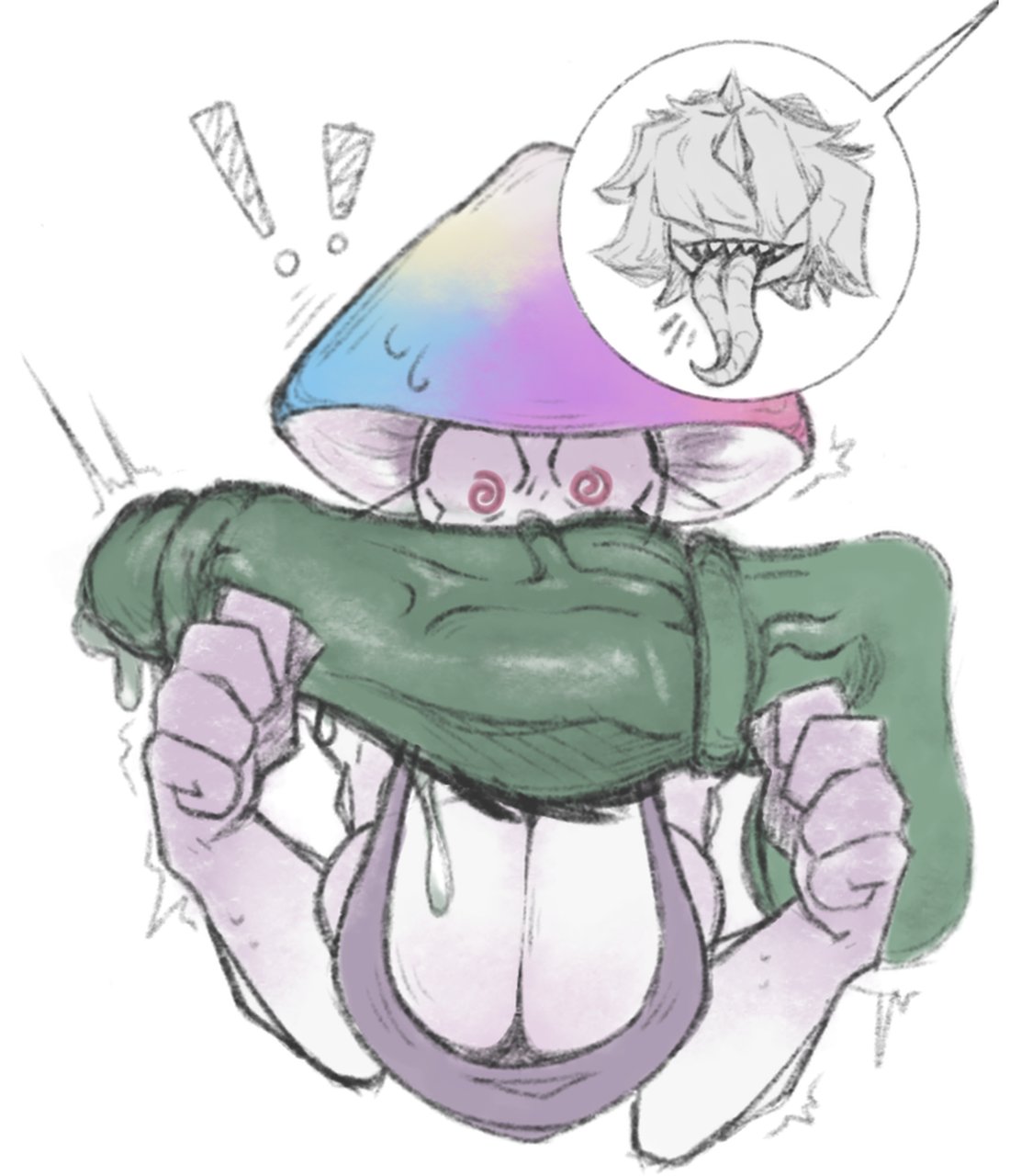 (pvz), 1futa, 1girls, anthro, anthrofied, ass, ave leontiy, breasts, chomper (pvz), duo, female, flora fauna, futanari, hypno-shroom (pvz), intersex, penis, plant, plant girl, plant humanoid, plantie, plants vs zombies, plants vs. zombies, popcap games, pussy, tagme