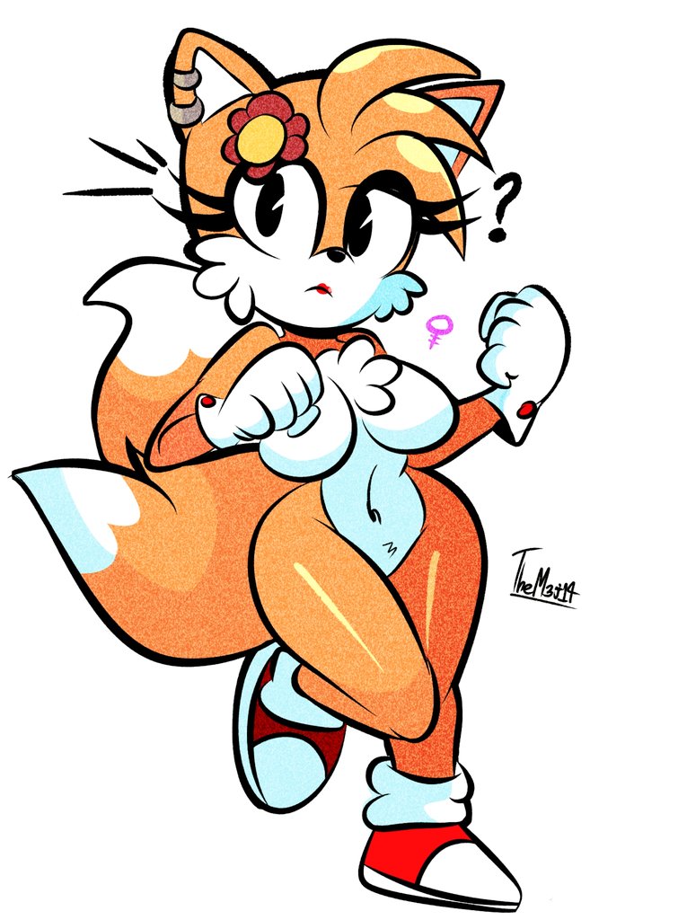 1girls, 2d, ass, big ass, big breasts, big butt, big thighs, big titties, breasts, curvaceous, curvaceous female, curvaceous figure, curvy, curvy figure, curvy hips, diego mejia, earrings, female, female focus, female only, footwear, fox, fox girl, furry, furry female, furry only, gloves, handwear, handwear and footwear only, large breasts, lipstick, naked footwear, red lipstick, rule 63, solid color background, solo female, sonic (series), sonic the hedgehog (series), tails the fox, tailsko, two tails, white background, white fur, white gloves, wide hips, yellow fur