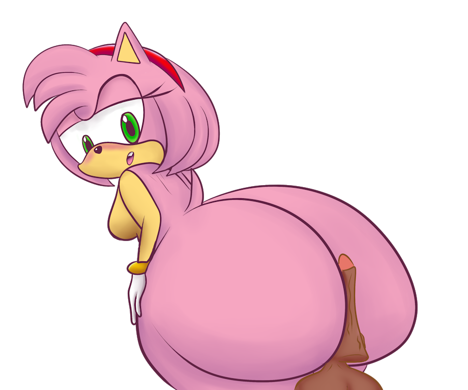 amy_rose ass balls big_ass black_nose blush breasts butlova buttjob female green_eyes hedgehog huge_ass male mammal medium_breasts open_mouth penis pink_fur presenting presenting_hindquarters sega simple_background solo solo_focus sonic_(series)