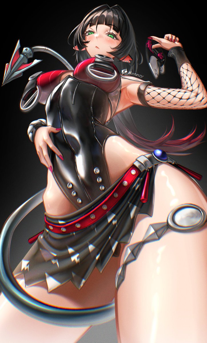 1girls, big breasts, breasts, female, female focus, female only, jane doe (nocturne of light) (zenless zone zero), jane doe (zenless zone zero), kenn artz, large breasts, light skin, light-skinned female, looking at viewer, official alternate costume, one-piece swimsuit, rat ears, rat girl, rat tail, simple background, solo, swimsuit, thick thighs, thighs, wide hips, zenless zone zero
