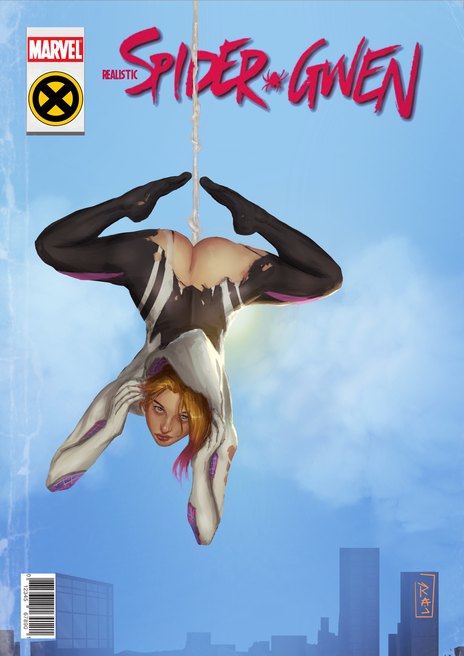 cover, gwen stacy, marvel, rajdraw, spider-gwen, web address
