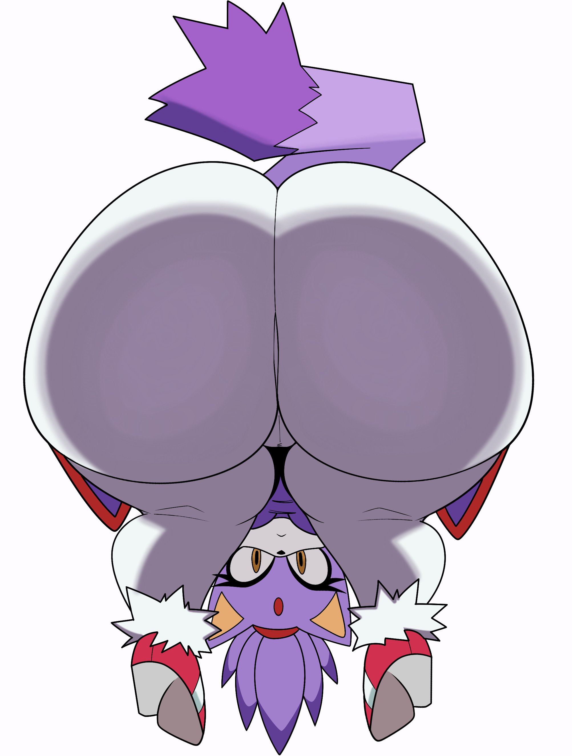 1girls, 2026, anthro, anthro female, anthro only, ass, ass bigger than head, ass focus, ass up, bent over, big ass, blaze the cat, bottom heavy, bubble butt, cameltoe, cat, cat ears, cat girl, cat tail, catgirl, commission, eyelashes, fat ass, feline, feline humanoid, female, female only, forehead jewel, fur, furry, furry female, furry only, heels, hips, jutsapostion, looking back, massive ass, meme, ponytail, praise da booty (meme), presenting, presenting hindquarters, princess, purple fur, pussy, sega, simple background, solo, solo female, sonic (series), sonic the hedgehog (series), thick thighs, thighs, tight clothing, white background, wide hips, yellow eyes