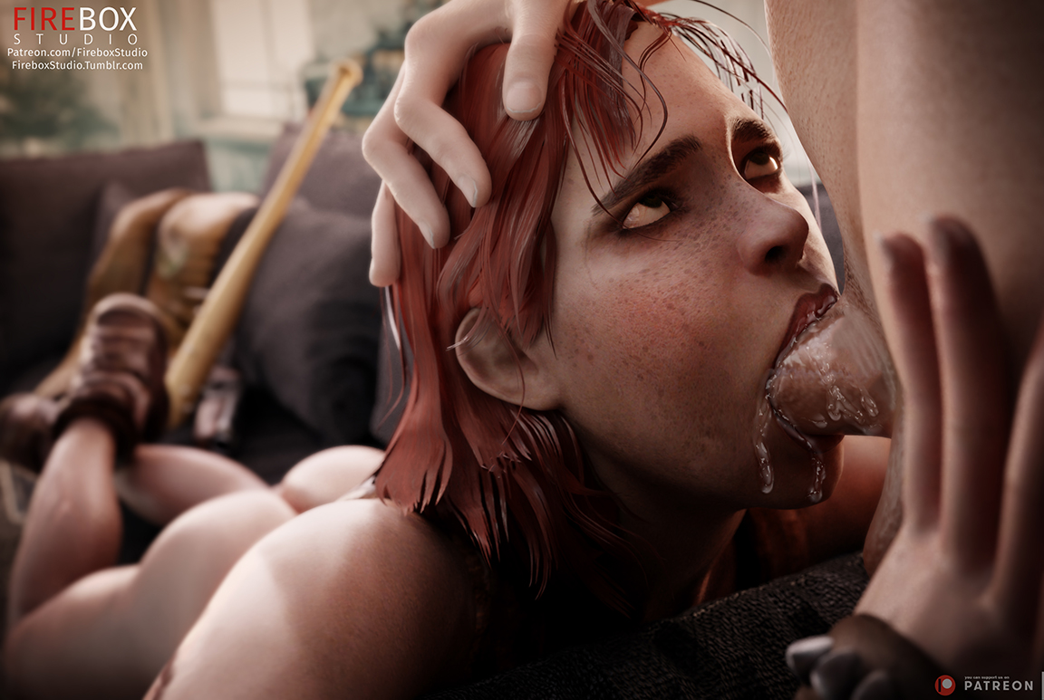 1boy, 1girls, 3d, ass, blender, boots, cait (fallout), close-up, cum in mouth, duo, erect penis, erection, fallout, fallout 4, fellatio, female, fireboxstudio, hand on head, human, male, naked boots, naked footwear, naked with shoes on, nude, oral, patreon, patreon username, penis, straight, text, tumblr username, unseen male face, url, watermark