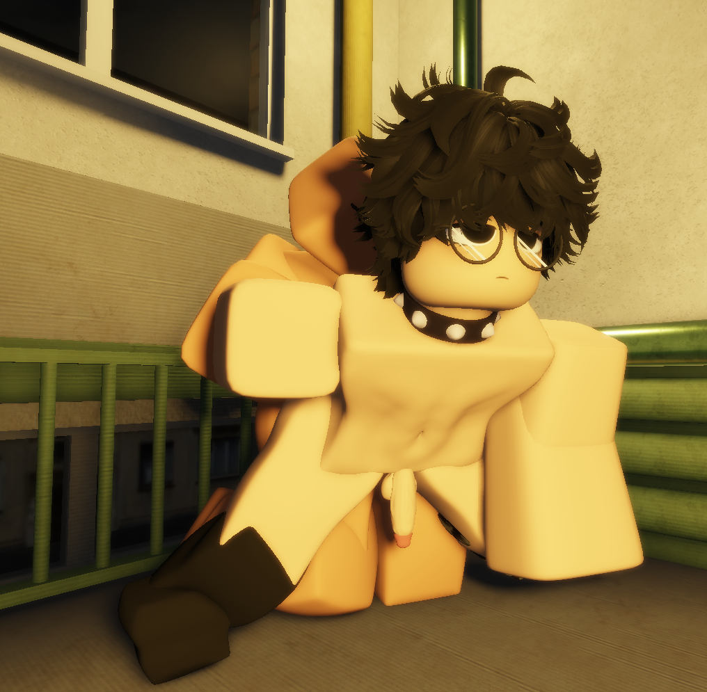 2boys 3d anal_sex belly black_hair collar femboy gay gay_anal gay_sex glasses light-skinned_femboy light-skinned_male light_skin naked naked_male night nude nude_male penis roblox roblox_avatar roblox_studio robloxian short_hair small_penis stockings urmika