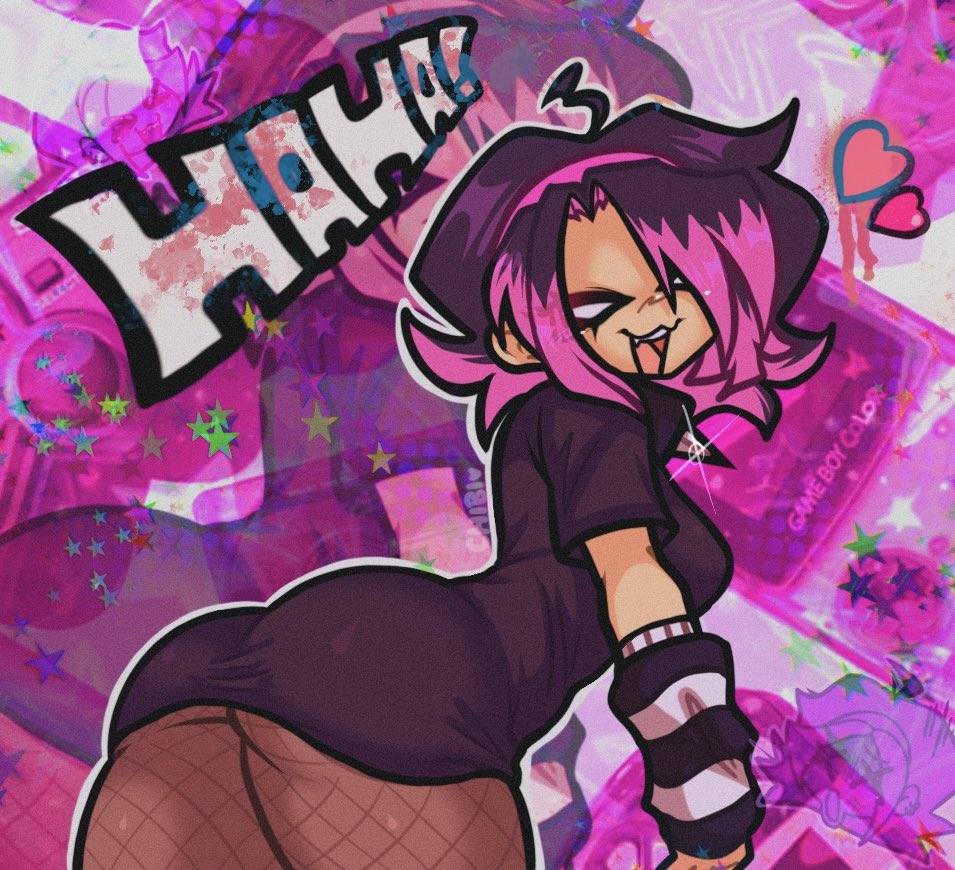 asian asian_female asking_for_it ass_focus big_ass black_hair chibisprinkles emo emo_nene fishnets friday_night_funkin fully_clothed laughing nene_(newgrounds) newgrounds redesign smug sticking_out_ass suggestive suggestive_pose tagme wanting_sex wants_to_be_fucked