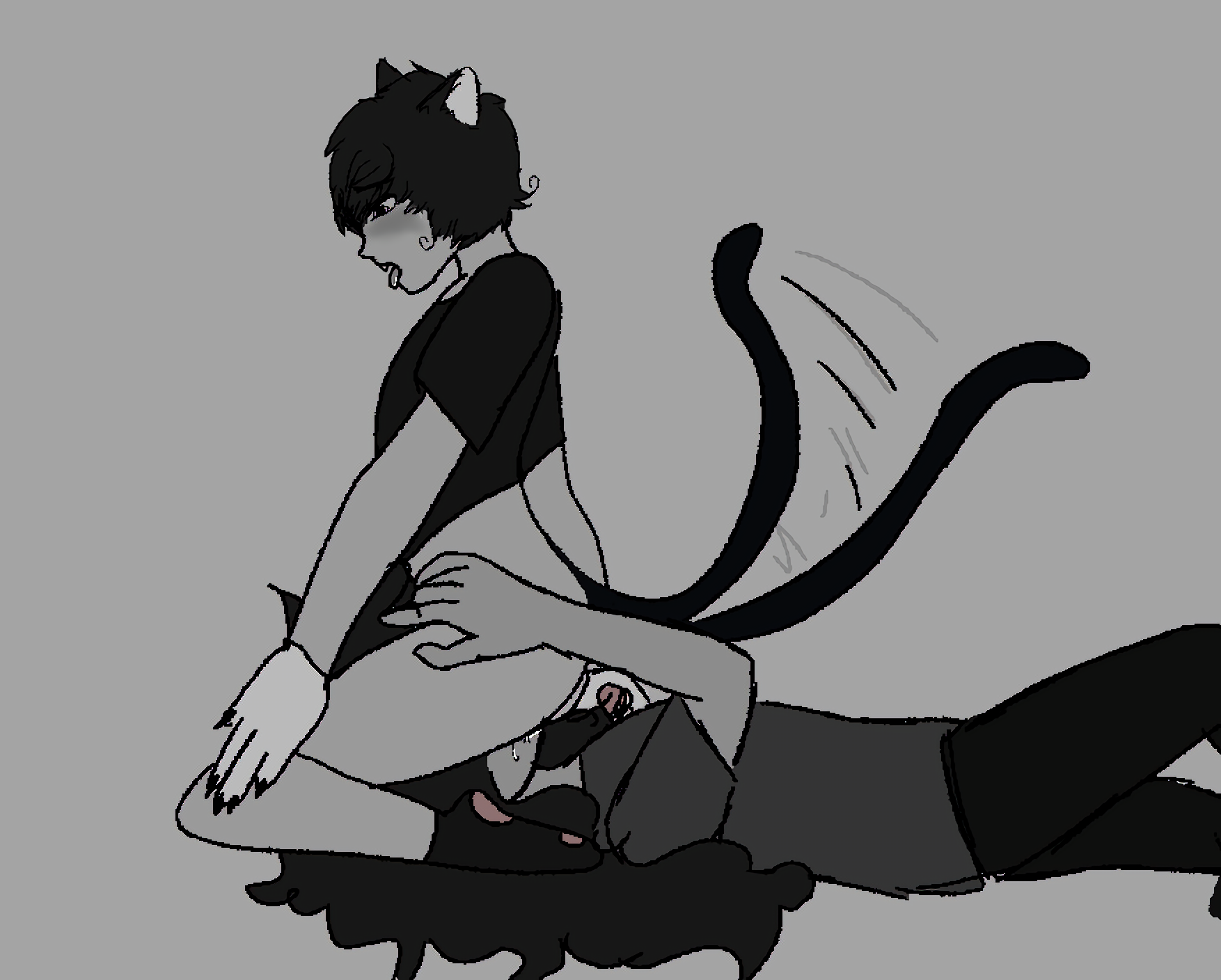 1boy, 1cuntboy, ass, bouncing ass, bouncing butt, cat boy, catboy, cuntboy, date everything, eating pussy, emo boy, gay, grinding on face, idk what to tag it, intersex, male, pussy, sitting on face, sketch, skips shadley (date everything), timothy timepiece (date everything), too lazy to tag, xxxshadowl0rd420xxx (date everything), yaoi
