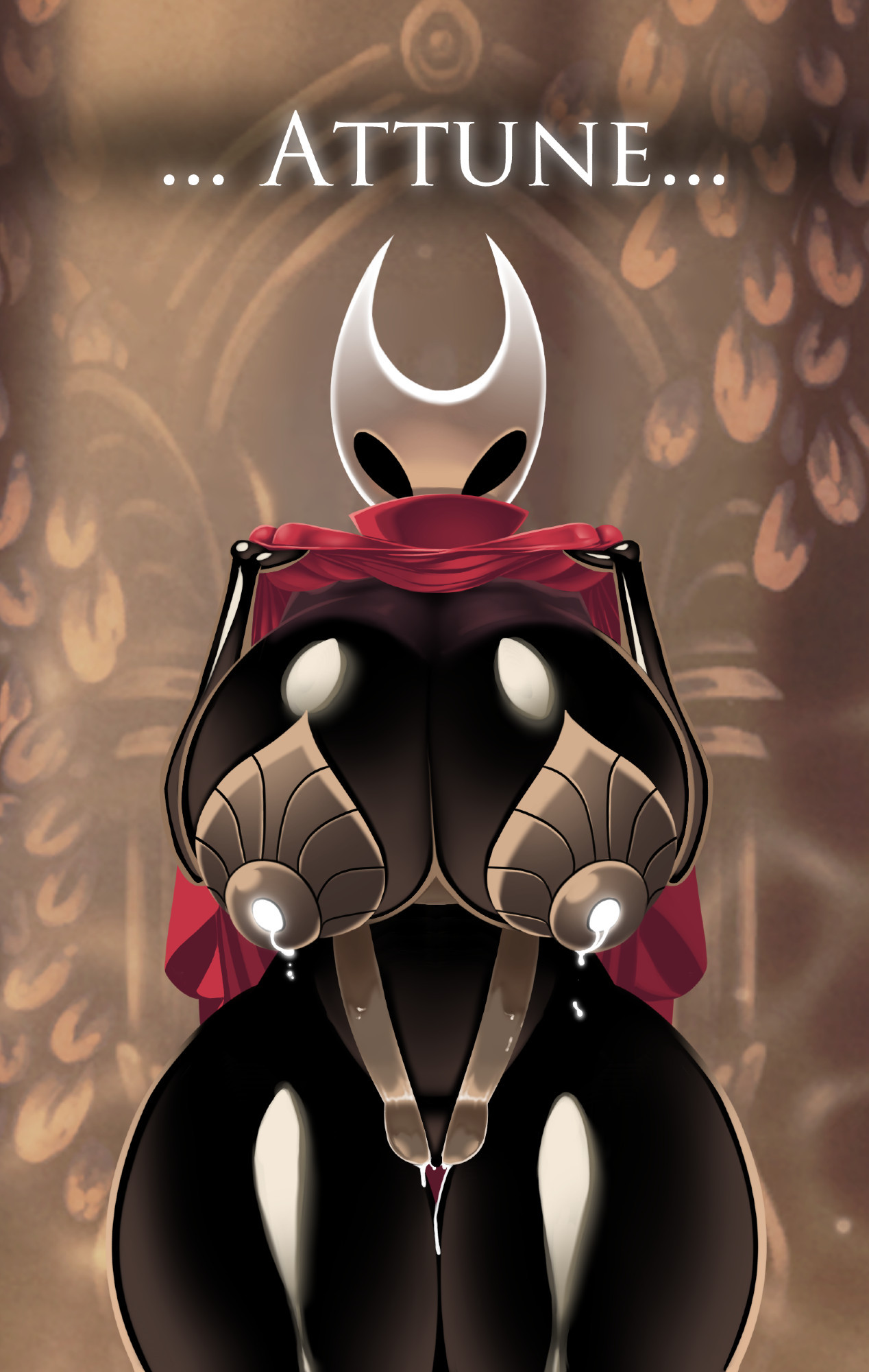 1girls, breasts, female, higher resolution available, hollow knight, hollow knights, hornet (hollow knight), huge breasts, sillyseacreatur, tagme, thick thighs
