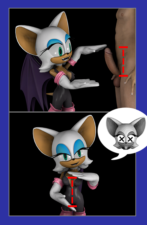 3d 3d_model bat black_background bodysuit clothed clothing female gloves green_eyes jawsfm looking_at_viewer male mammal mobian mobian_(species) mobian_bat nude penis rouge_the_bat sega simple_background smile sonic_(series) sonic_adventure_2 sonic_the_hedgehog_(series) source_filmmaker tight_clothing wings