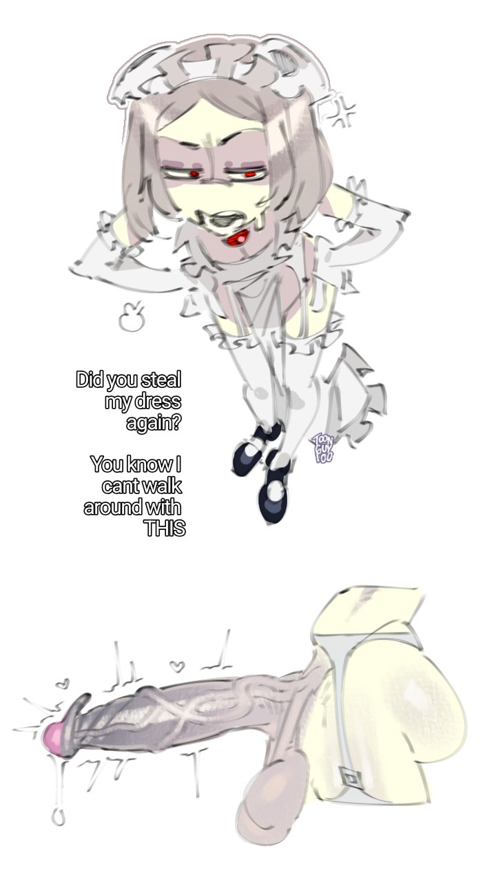ass, big penis, bloody marie, cock, futa only, long corona of glans penis, marie korbel, skullgirls, tagme, toonguy100, veiny penis, white background