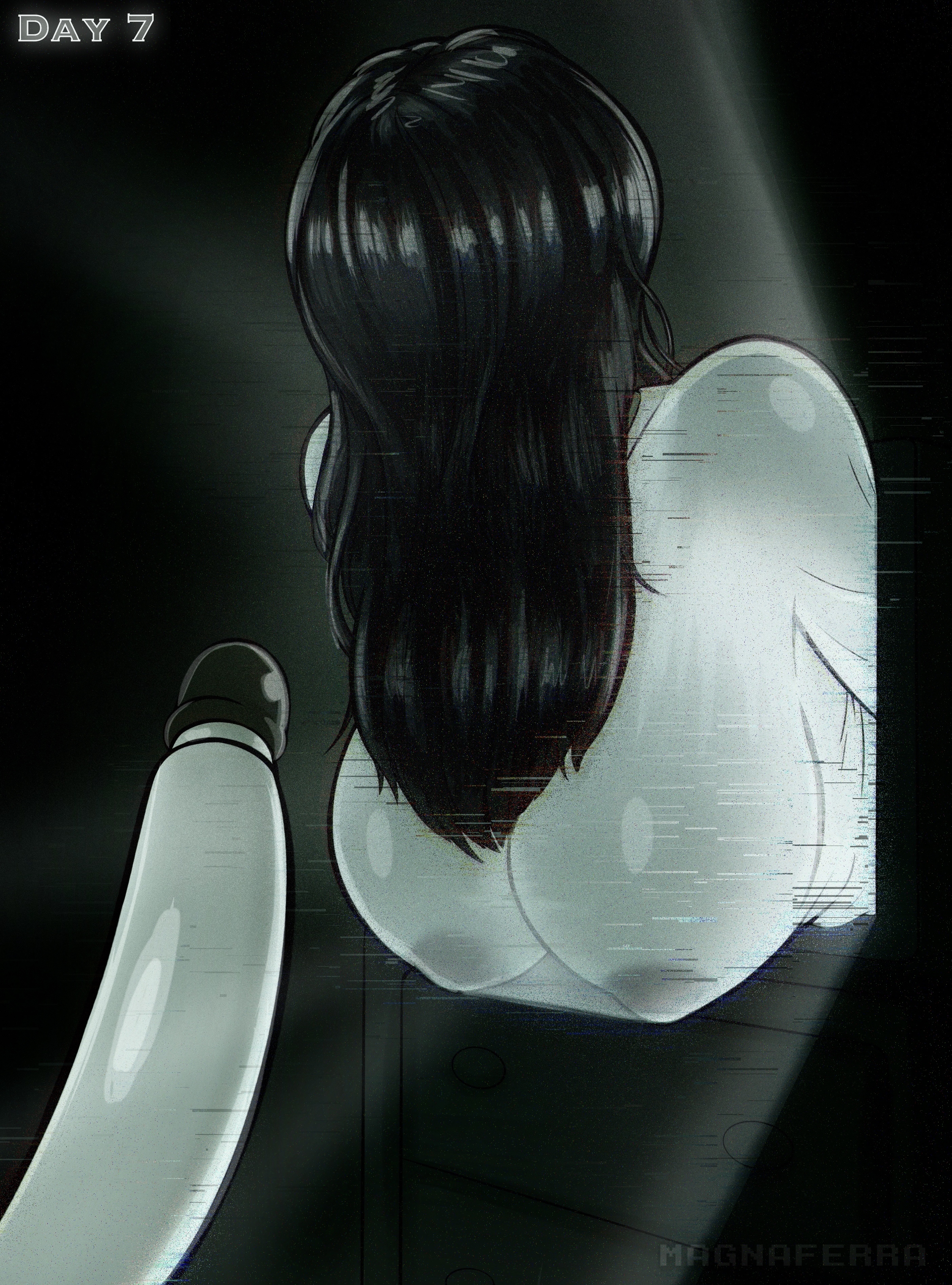 1boy1girl, horror, magna ferra, ringu, sadako yamamura, the ring, yamamura sadako