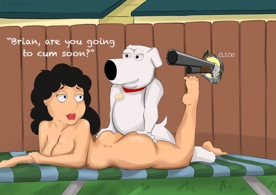 1boy 1girls anthro bestiality bonnie_swanson brian_griffin caught_in_the_act doggy_style family_guy female infidelity male shotgun zoophilia