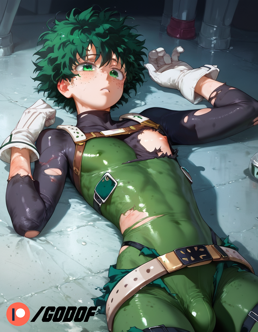 1boy 1femboy ai_generated deku femboy gay godof izuku_midoriya midoriya_izuku my_hero_academia patreon small_breasts yaoi