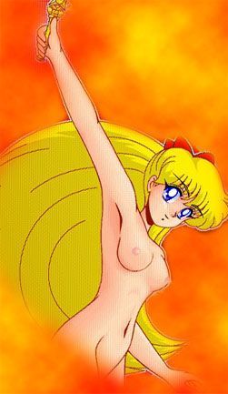 1990s 1993 20th_century bishoujo_senshi_sailor_moon bow earth_(earth_cg_gallery) female female_only human minako_aino sailor_venus small_breasts solo straight_hair tagme transformation