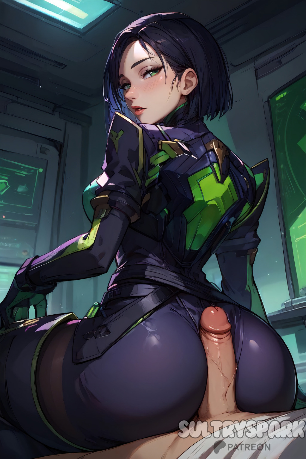 1boy 1boy1girl 1female 1females 1girl1boy 1girls 1woman ai_generated artist_name ass ass_focus ass_job assjob black_hair breasts butt_focus butt_job buttjob character female futarush green_eyes looking_at_viewer looking_back looking_back_at_viewer patreon patreon_username pov riot_games sex short_hair short_hair_female sultryspark tease teasing teasing_penis teasing_viewer valorant video_game video_games viper_(valorant)