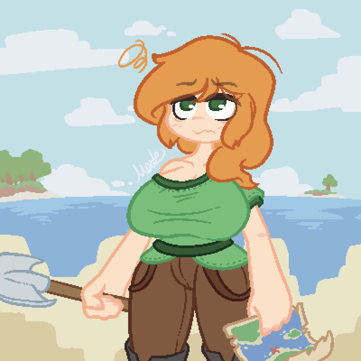 1girls, alex (minecraft), big breasts, breasts, female, female only, matz (pixiv), microsoft, minecraft, mojang