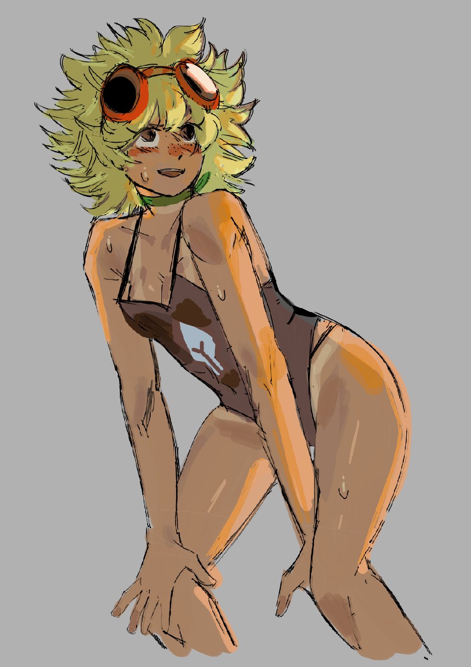1girls, anthro, anthrofied, ass, breasts, ellitxxx, female, flora fauna, plant, plant girl, plant humanoid, plantie, plants vs zombies, plants vs. zombies, popcap games, pussy, solar flare (peargor), solar flare (pvz), sunflower (pvz), sweat