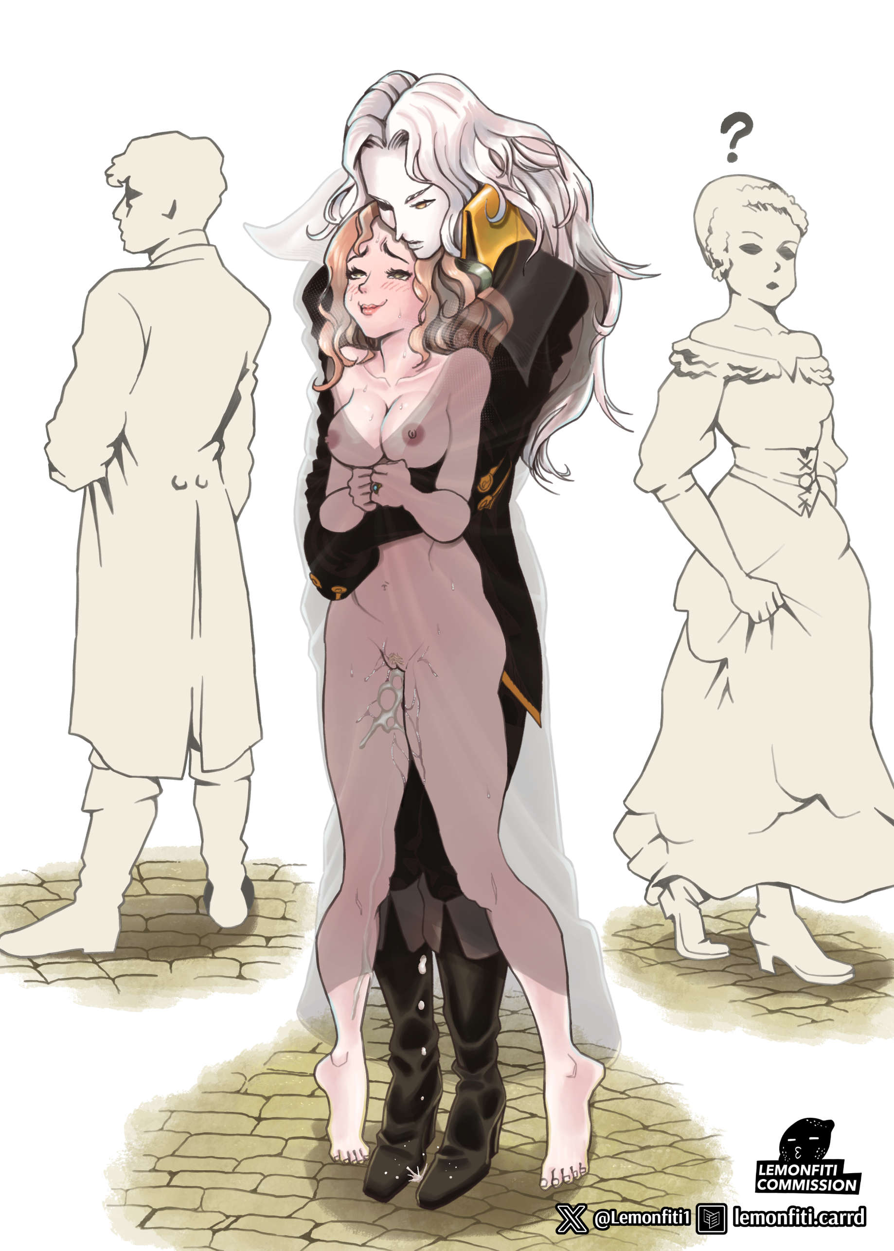 alucard (castlevania), blonde female, blonde hair, blonde-haired female, blonde-haired male, castlevania, castlevania: symphony of the night, completely nude, completely nude female, creampie, cum, cum in pussy, cum inside, lemonfiti, maria renard, maria renard (sotn), nude, nude female, nude female clothed male, public indecency, public nudity, public sex, standing, standing sex, stealth sex, vagina, vaginal, vaginal penetration, vaginal sex