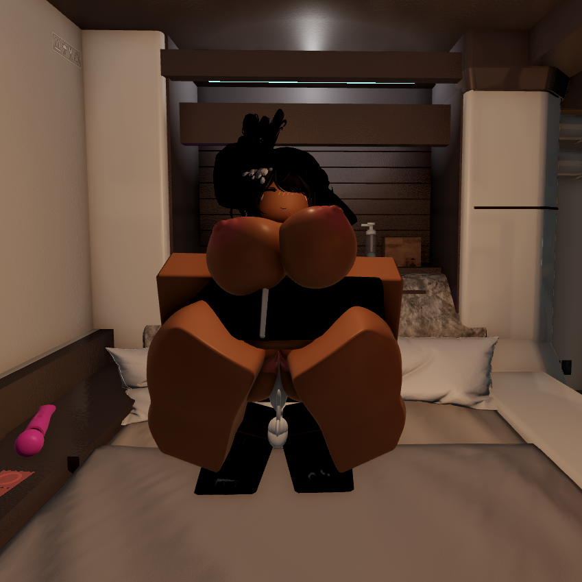 1boy 1girls 3d areolae bed big_breasts black_hair breasts carrying catsulithr34 hat nipples roblox roblox_avatar robloxian self_upload sex tagme thick_thighs