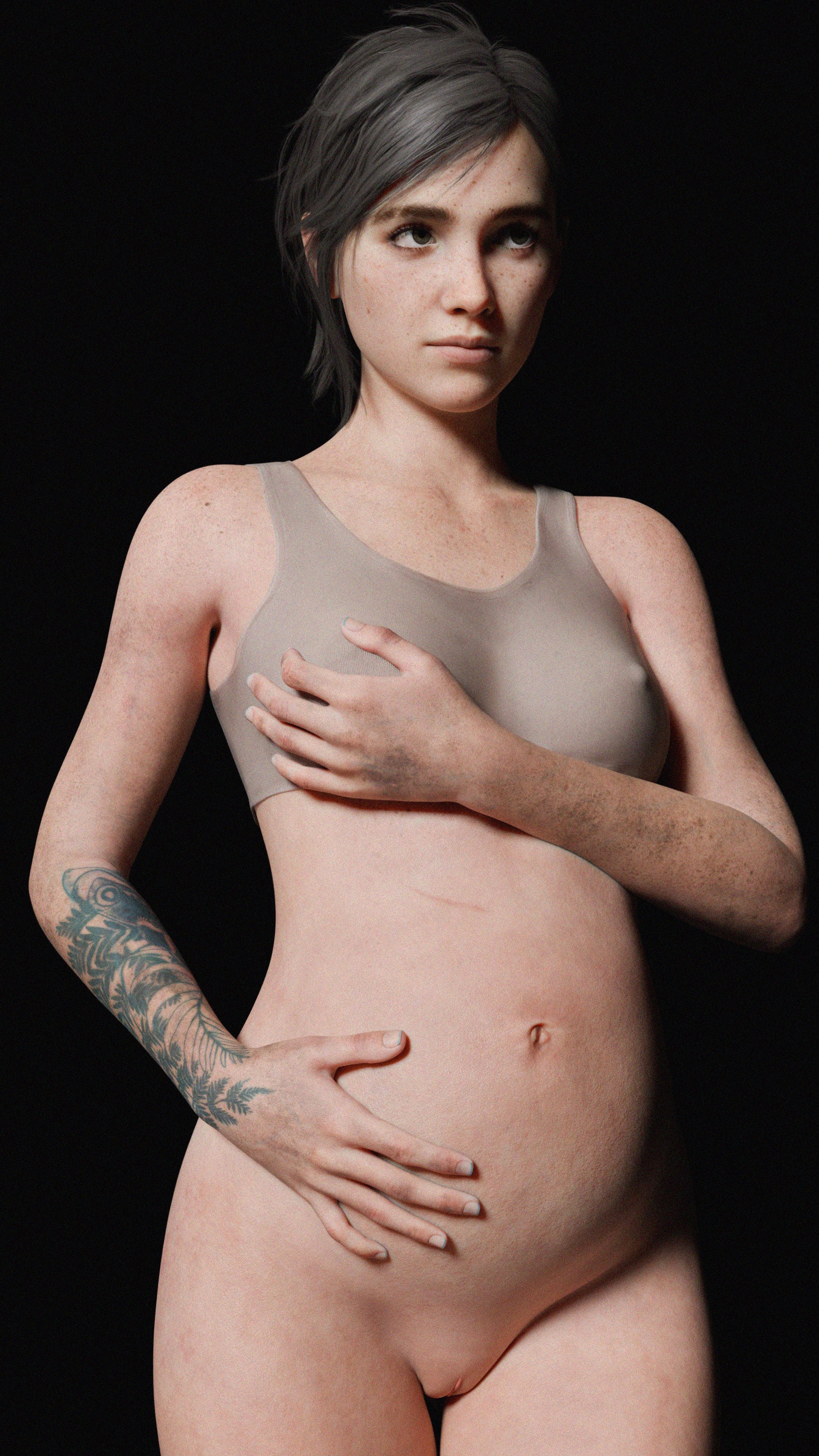 1girls, 3d, ellie (the last of us), ellie williams, female, female only, human, irmrenders, naughty dog, pregnant, solo, the last of us, the last of us 2