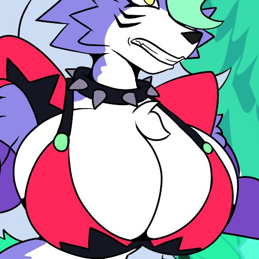 big_breasts breasts cleavage female five_nights_at_freddy's five_nights_at_freddy's:_security_breach furry huge_breasts mad_n_evil roxanne_wolf_(fnaf) solo tagme