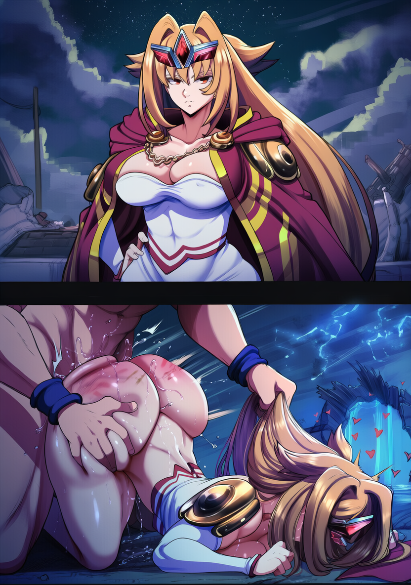 1girl, 1girls, a wild last boss appeared, ai assisted, ai generated, ass up, backshots, clapping ass, clapping cheeks, crossover, defeated, domination, dragon ball, female, fucked from behind, fucked senseless, grabbing from behind, hair grab, hair pull, handlebars, instant loss, instant loss 2koma, ruphas mafahl, sex, simple background, sketch, son goku, straight, top-down bottom-up, voluptuous