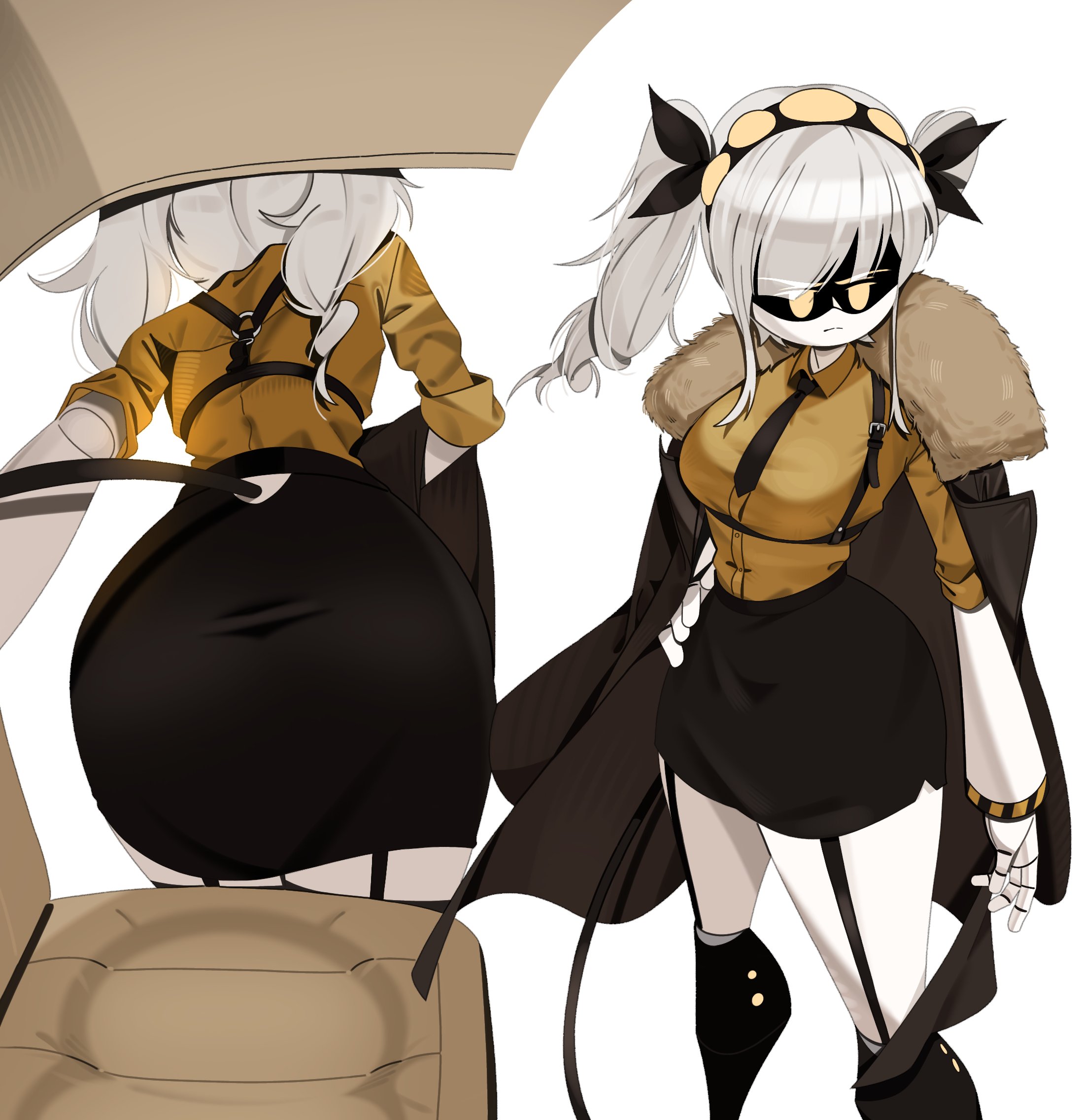 1girls, ass, butt focus, clothing, female, female only, glitch productions, j (murder drones), monsterdude15, murder drones, tagme