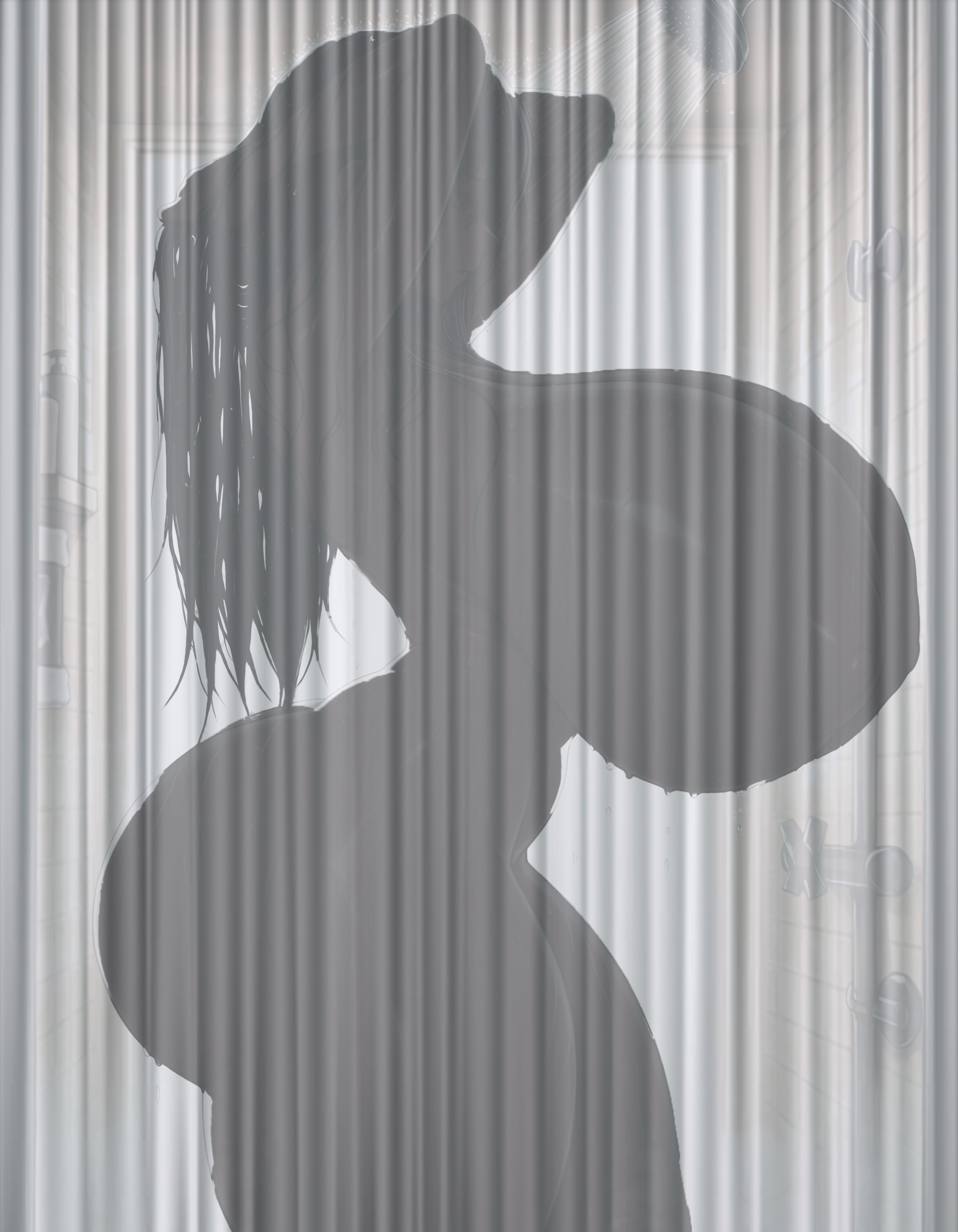 1girls, 2026, ai generated, ass, ass bigger than head, backlighting, black hair, breasts, breasts bigger than head, curvaceous, curvaceous female, curvaceous figure, curves, curvy, curvy body, curvy female, curvy figure, curvy hips, female, female focus, female only, from side, gigantic ass, gigantic breasts, hi res, highres, hips, hourglass figure, hourglass figured female, huge ass, huge breasts, hyper breasts, large ass, large breasts, long hair, massive ass, massive breasts, nude, nude female, nunai, oc, original, original character, perfect body, shower, showering, silhouette, solo, solo female, solo focus, thick thighs, thighs, voluptuous, voluptuous female, wide hips