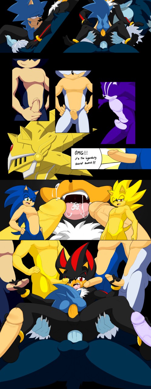 anal balls cum cum_in_mouth dark_sonic gangbang gay group_sex handjob male_only penis shadow_the_hedgehog sonic_(series) sonic_the_hedgehog sonic_the_werehog super_sonic tailverknk werehog