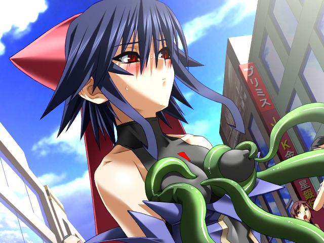 breasts clothing female kagano_ai mahou_shoujo_ai mahou_shoujo_ai_2 tagme tentacle