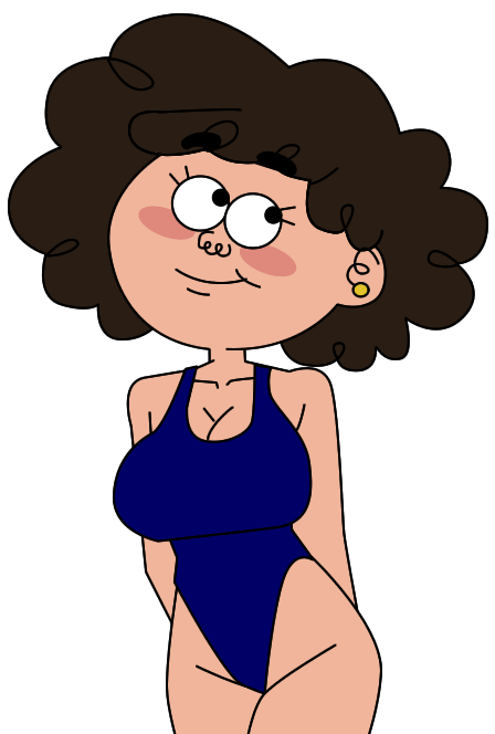 disney disney_channel ec-707 light-skinned_female ms._mahomey poofy_hair primos swimsuit transparent_background