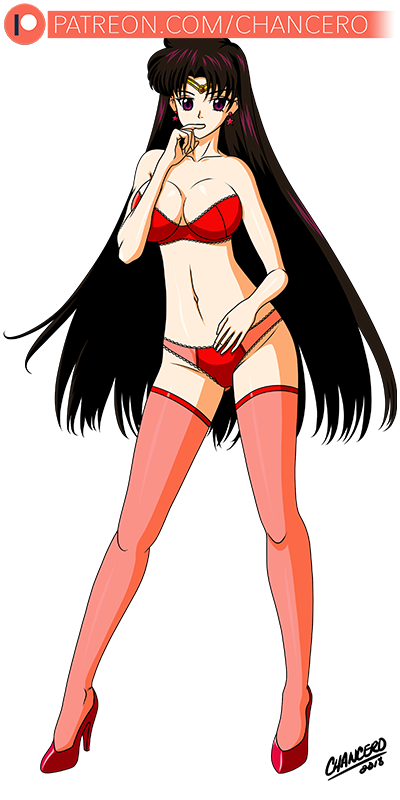 1girls 2018 alpha_channel bishoujo_senshi_sailor_moon bra breasts brown_hair chancero female_only finger_to_mouth high_heels lingerie long_hair looking_at_viewer medium_breasts panties purple_eyes rei_hino sailor_mars stockings text transparent_background url watermark