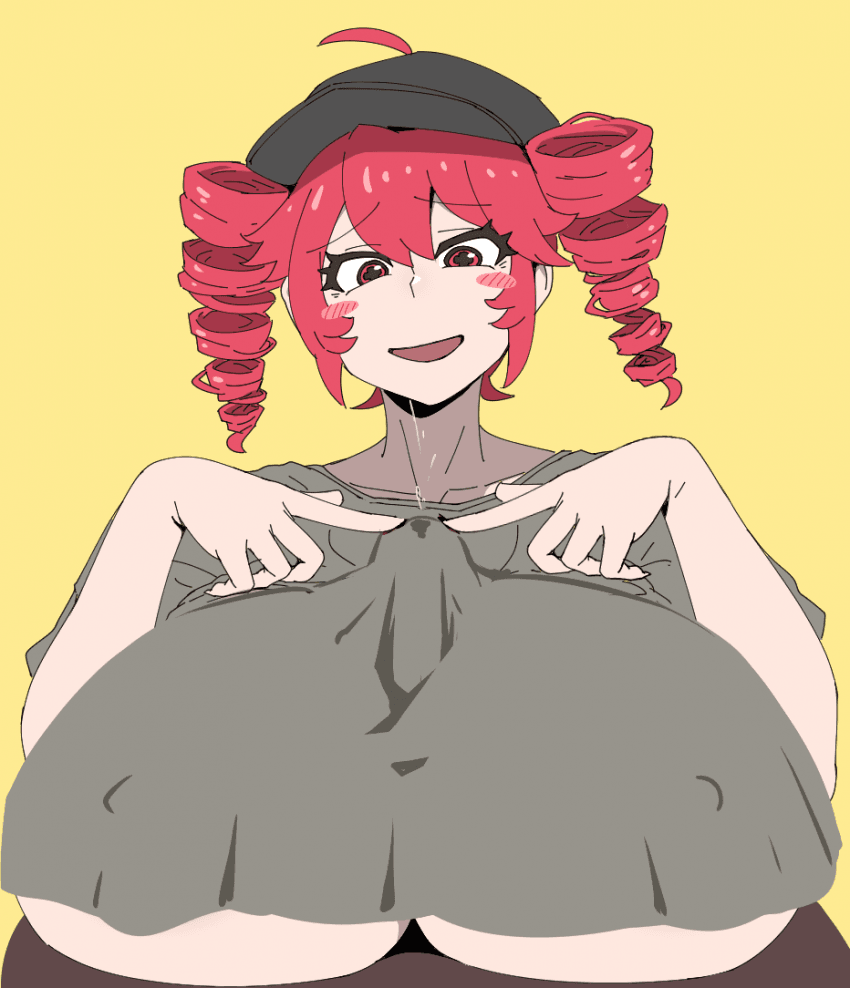 + +, 1boy, 1girls, 2d, 2d (artwork), ahoge, ahoge through hat, big breasts, blush, blush lines, blush stickers, breasts, breasts bigger than head, breasts bigger than torso, clothed, clothed female, clothed female nude male, clothing, dark-skinned male, engulfing paizuri, erect nipples, erect nipples under clothes, exabyte, eyelashes, fat breasts, female, gigantic breasts, hat, huge breasts, kasane teto, kasane teto (sv), large breasts, looking down, male, massive breasts, mv character, nipple bulge, nipples, nipples visible through clothing, no bra, nude, nude male, open mouth, outercourse, override (synthesizer v), paizuri, paizuri lead by female, paizuri under clothes, parallax05, partial male, penis, plump, plump breasts, pov, precum, precum drip, precum squirt, precum through clothing, red eyes, red hair, sex, shirt, simple background, smile, source request, straight, synthesizer v, tease, teasing, teasing penis, titjob, top heavy, touching penis, twin drills, underboob, utau, yellow background