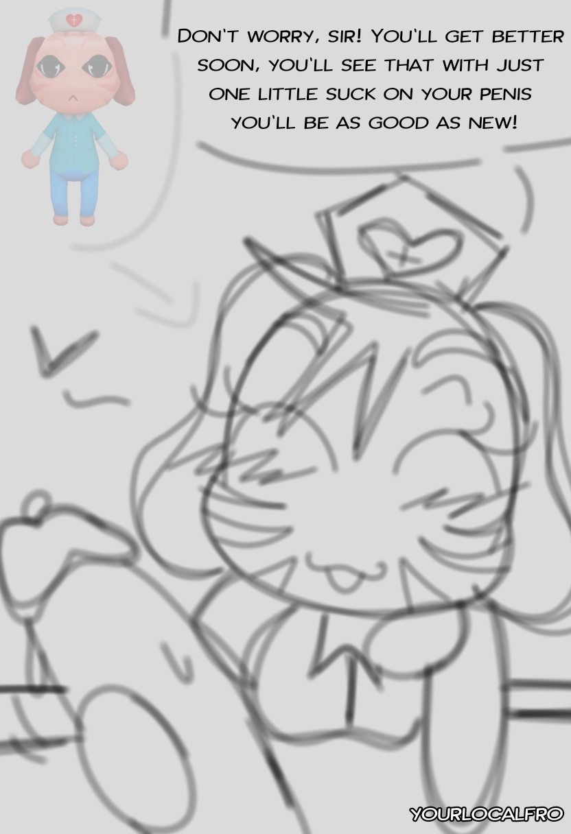 1boy, 1female, 1girl1boy, 1girls, animal ears, animal hospital, anonymous male, anthro, anthro female, artist name, big penis, blush lines, dog ears, dog girl, english commentary, english dialogue, english text, female, female focus, furry female, handjob, hands on penis, heart symbol, horror game, ibispaint (artwork), ibispaintx, illustration, medium breasts, nurse, nurse (animal hospital), nurse cap, nurse clothing, nurse hat, nurse outfit, nurse uniform, patient, pov, pov male, reference image, roblox, roblox game, self upload, sketch, tagme, talking to viewer, video game, video game character, yourlocalfro