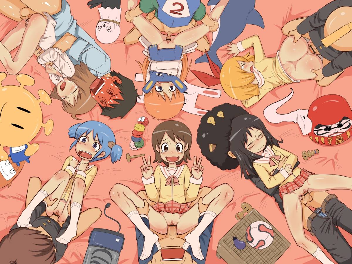 6+boys 6+girls 6boys 6girls @_@ afro aioi_yuuko ass ass_grab balls bar_censor black_hair blue_eyes blue_hair blush blush_stickers bottomless brown_eyes brown_hair censored clenched_teeth clitoris closed_eyes clothed_sex clothing cum_drip cumshot curtains_match_windows double_v drooling erection female flat_chest from_behind gakuran glasses hair_cubes hair_ornament hakase_shinonome haruna_annaka imuneko knees light_skin long_hair long_sleeves lying male manabu_takasaki minakami_mai missionary multiple_boys multiple_girls naganohara_mio nichijou no_panties on_back open_mouth orange_hair orgy penetration penis plaid_skirt pleated_skirt pointless_censoring pussy rape sakurai_izumi school_uniform schoolboy schoolgirl sex shirt shoes short_hair skirt skirt_lift socks spread_legs straight teacher tears teeth tokisadame_school_uniform vaginal_penetration white_legwear