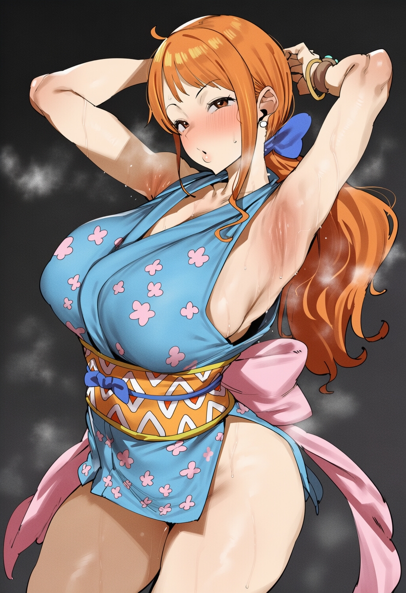 1girls, ai generated, attractive, attractive body, attractive female, big ass, big breasts, big butt, big thighs, breasts, breasts bigger than head, busty, curvy, cute, fat ass, fat butt, female, female only, giant breasts, goblinharem, hot, huge ass, huge breasts, huge butt, huge thighs, massive ass, massive breasts, massive butt, nami (one piece), one piece, orange hair, orange-haired female, seductive, sex, sexy, sexy body, sexy female, thick, thick ass, thick body, thick booty, thick butt, thick legs, thick thighs, wano country