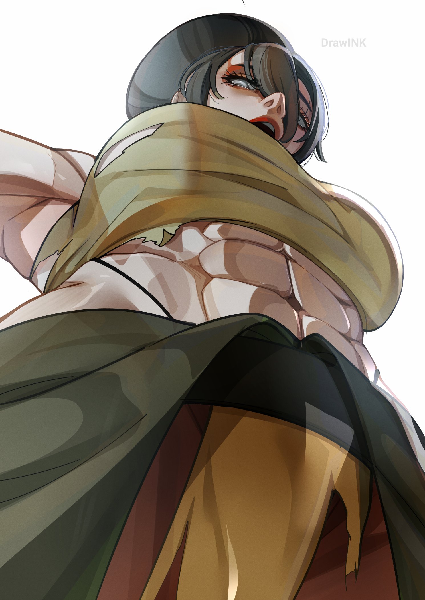 1girls, abs, avatar legends, avatar the last airbender, big boobs, big breasts, black hair, black hair female, blind, blind female, boobs, breasts, drawink, female, female focus, female only, fit, fit female, huge breasts, large boobs, large breasts, light skin, light-skinned female, massive breasts, muscle, muscle mommy, muscles, muscular, muscular female, nickelodeon, nicktoons, solo, solo female, solo focus, the legend of aang, thick thighs, thighs, toned, toned female, toph bei fong
