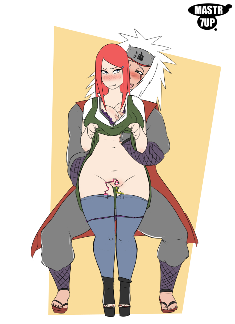 cheating, couple, female, flat colors, jiraiya, mastr7up, naruto, naruto (series), naruto shippuden, red hair, uzumaki kushina