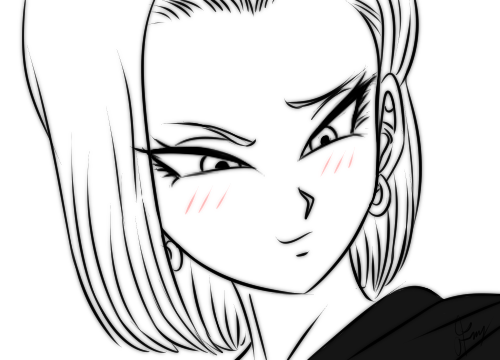 android 18, animated, dragon ball, dragon ball super, dragon ball z, female, vegeta