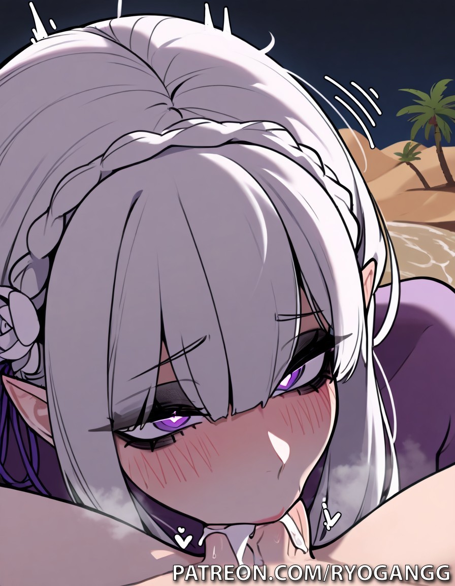 Emilia (Re:Zero) Rule 34 Image