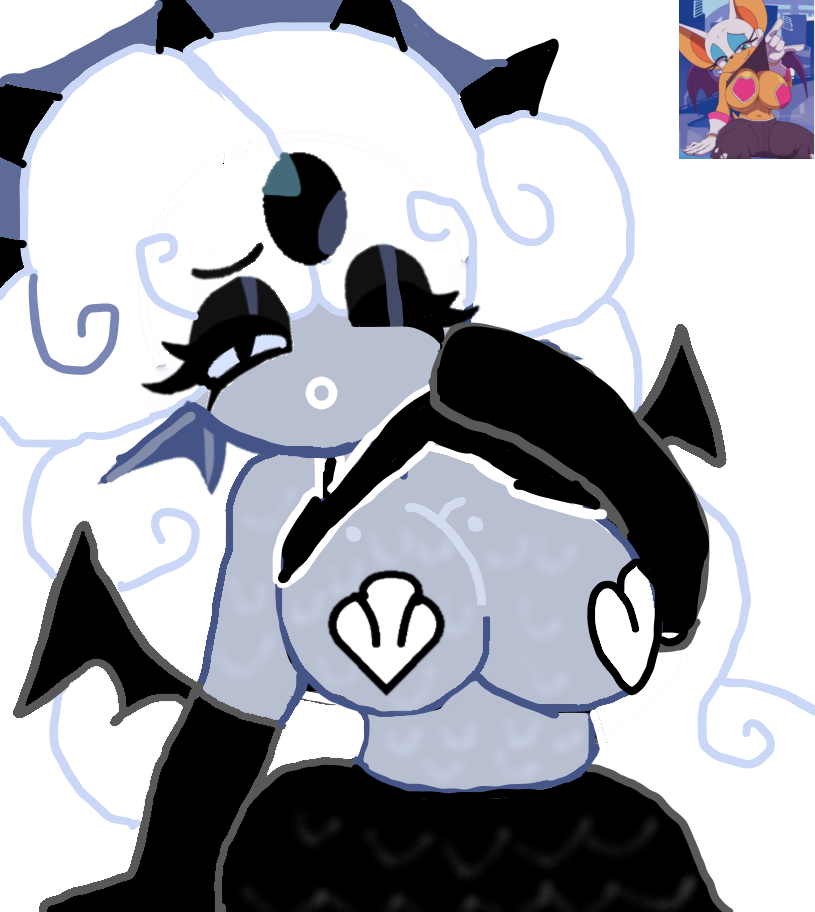 1girls, big breasts, black eyelashes, black eyeshadow, black pearl cookie, black shirt, black tank top, breasts, breasts out, caramelpearl (artist), cookie run, cookie run kingdom, cute, devsisters, exposed breasts, female, female focus, female only, flashing, flashing breasts, goth, goth girl, long hair, merfolk, mermaid, mermaid girl, reference image, shirt lift, sweaty, sweaty body, tagme, tank top, tanktop, white hair, winking, winking at viewer