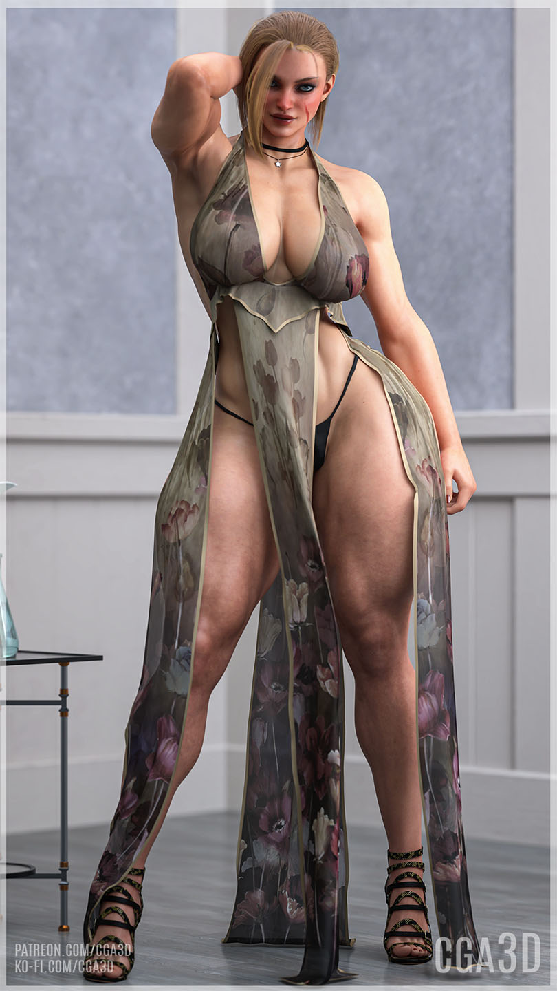 1girls, 3d, 3d (artwork), ass, big ass, big breasts, big butt, black choker, blonde female, blonde hair, bottomless, bottomless female, breasts, bubble butt, busty, cammy white, capcom, cga3d, choker, curvaceous, curvy, curvy female, curvy figure, cute, erotichris, female, female only, hourglass figure, muscular, muscular female, sensual, short hair, solo, street fighter, street fighter 6, thick, thick ass, thick thighs, thighs, thong, toned, toned female, voluptuous, voluptuous female, wide hips